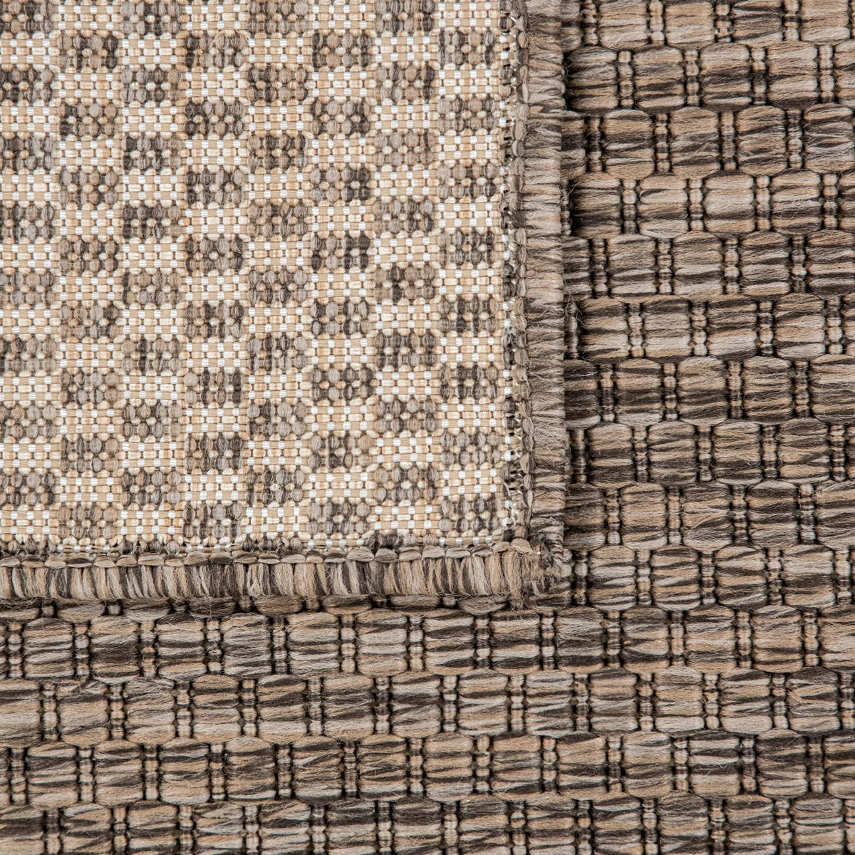OUTDOORTEPPICH Taupe 200 x 200 cm - Taupe, Kunststoff (200/200cm) - TT Home
