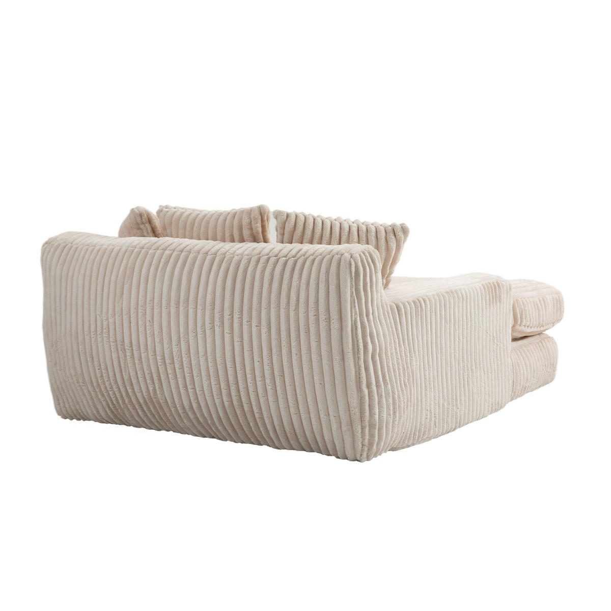SOFABETT 125/155/63 cm Beige - Beige, Textil (125/63/155cm)