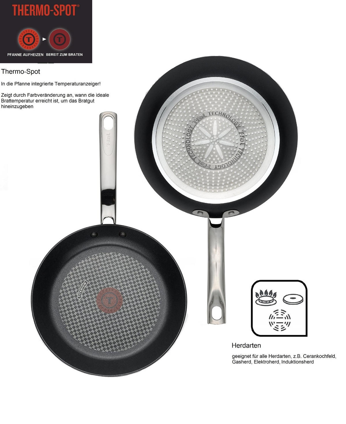 TOPFSET Prograde C55654 8-teilig Schwarz Edelstahl, Induktion, Kochtöpfe, Kochgeschirr, Glasdeckel, hitzebeständig, Küchenzubehör, alle Herdarten - Silberfarben/Schwarz, Metall - Tefal