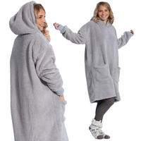 KUSCHELDECKE, onesize, 100% Polyester, Grau - Hellgrau, Textil (175/130cm) - Zollner