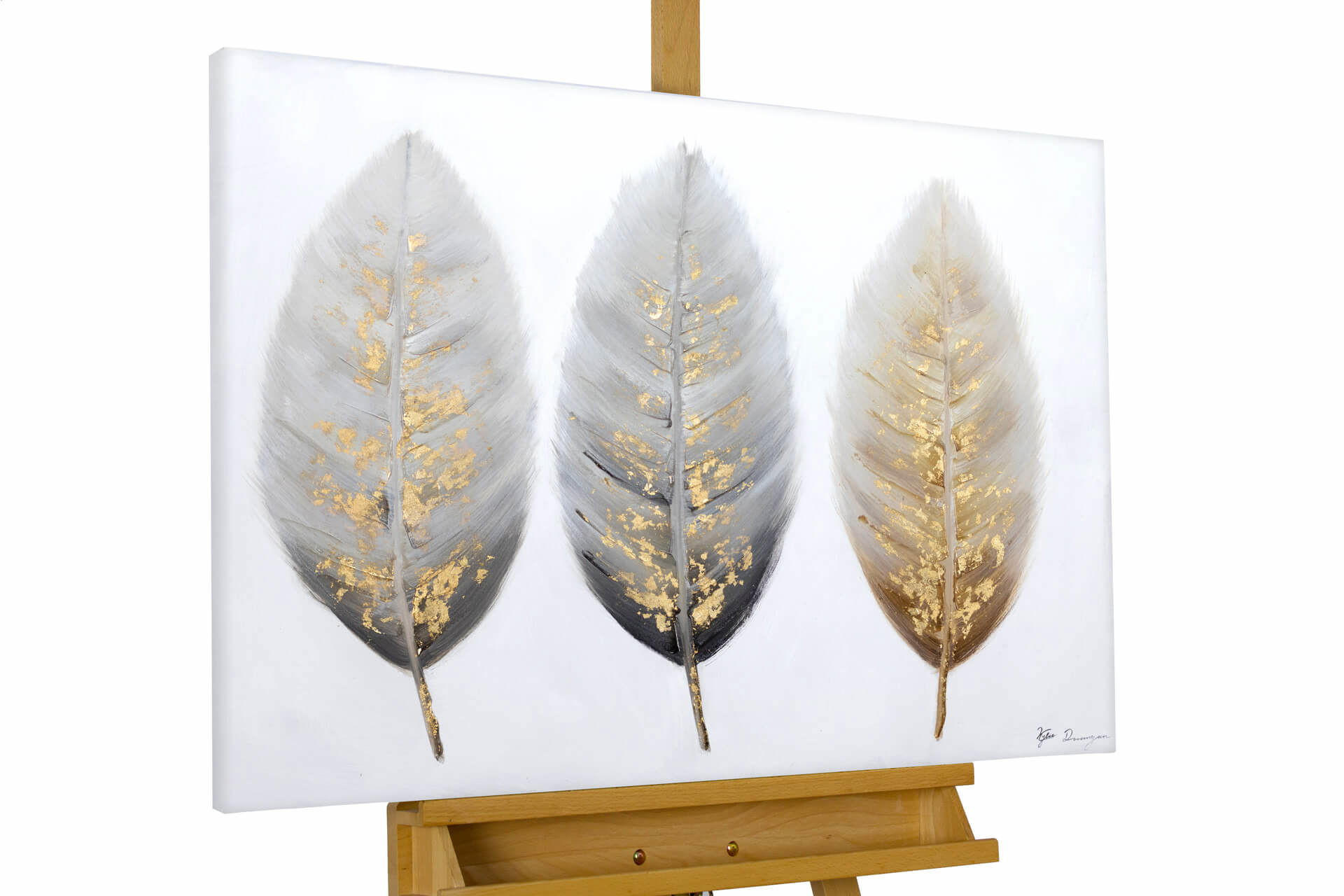 ACRYLBILD HANDGEMALT 100/75 cm - Beige/Braun, Holz/Textil (2/75cm) - KUNSTLOFT