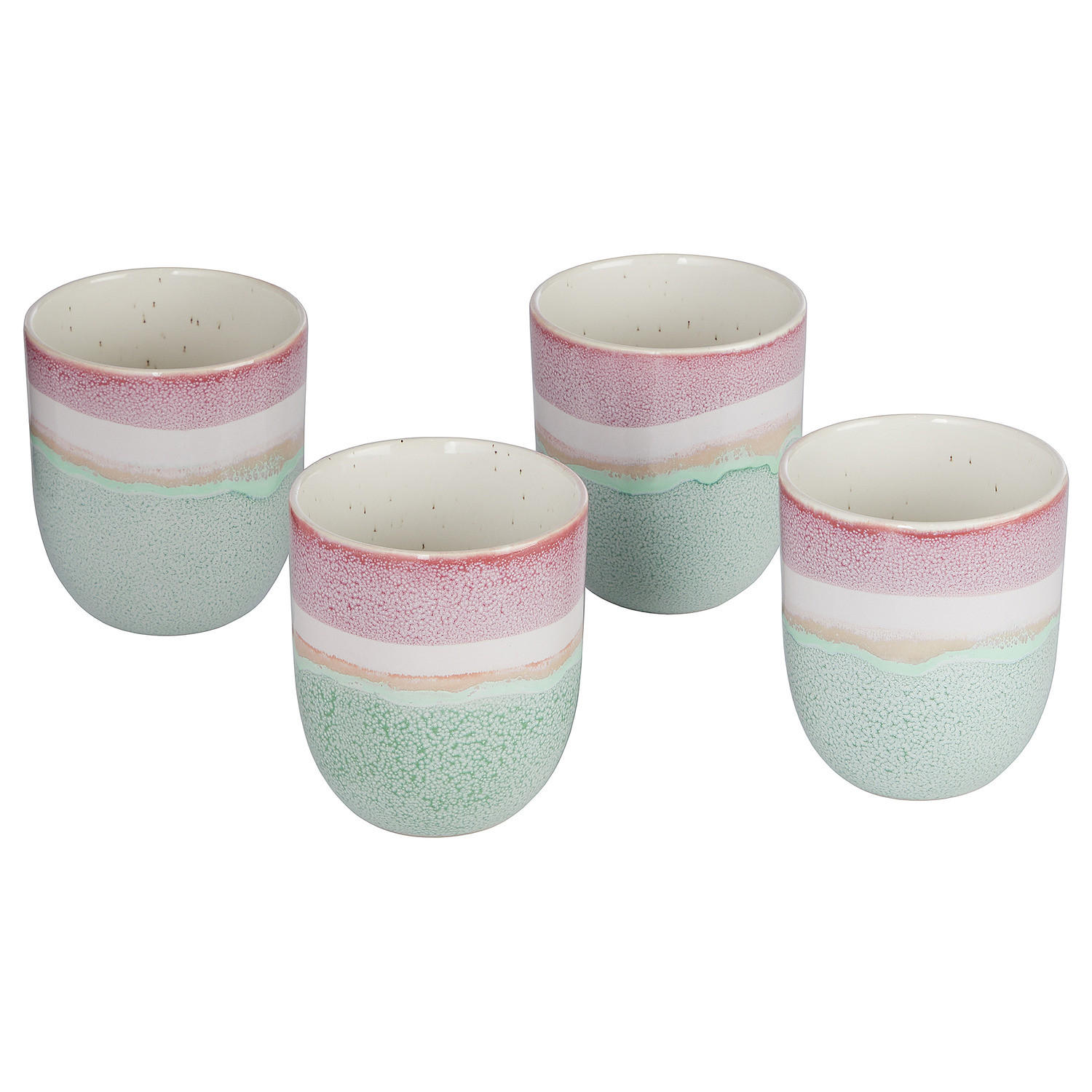TASSEN BECHER 4er-Set Medley 240 ml - Mintgrün, Keramik (0.24L) - Butlers