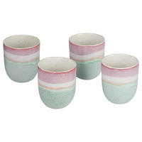 TASSEN BECHER 4er-Set Medley 240 ml - Mintgrün, Keramik (0.24L) - Butlers