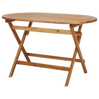 KLAPPTISCH Boho Garden oval - Braun, Holz (70/120/72cm) - Butlers