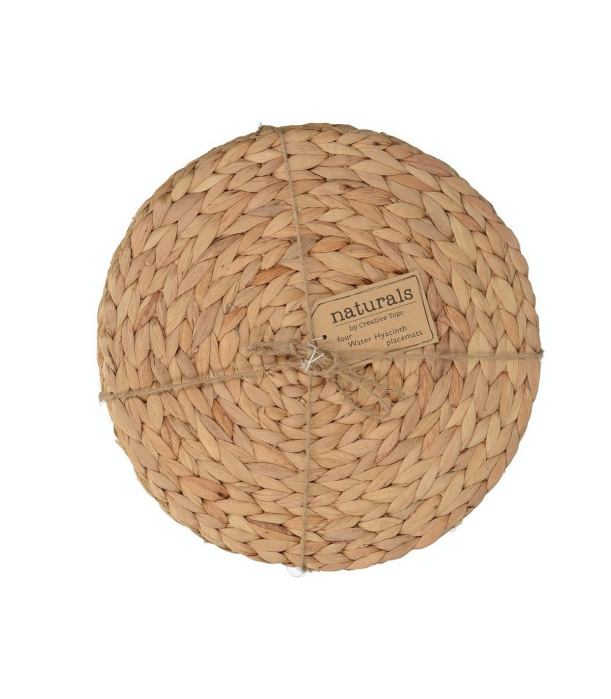 TISCHSET Platzsets - Wasserhyazinthe - ø 30 cm - 4 Stück - Braun, Keramik (30cm) - Cookinglife