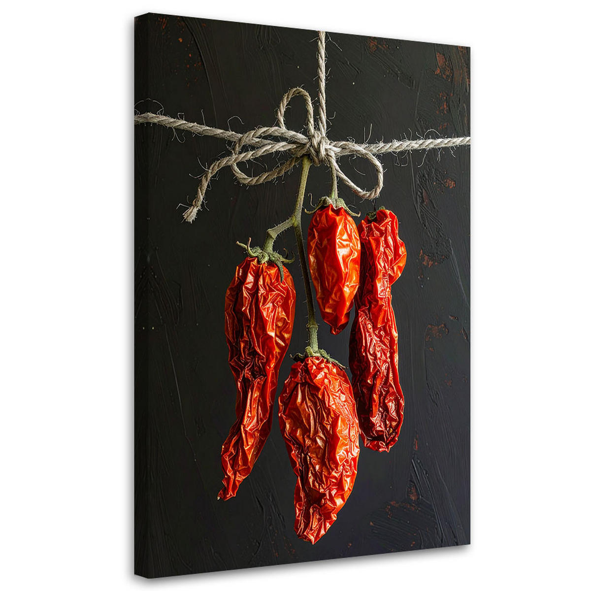 LEINWANDBILD Essen & Trinken 40x60cm - Rot, Textil (40/60cm) - Feeby