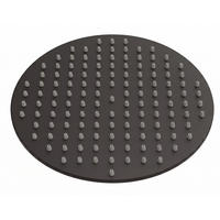 TUŠ GLAVA okrugla 20 x 20 cm - mat crna - crna, drvo (20cm) - Badplaats
