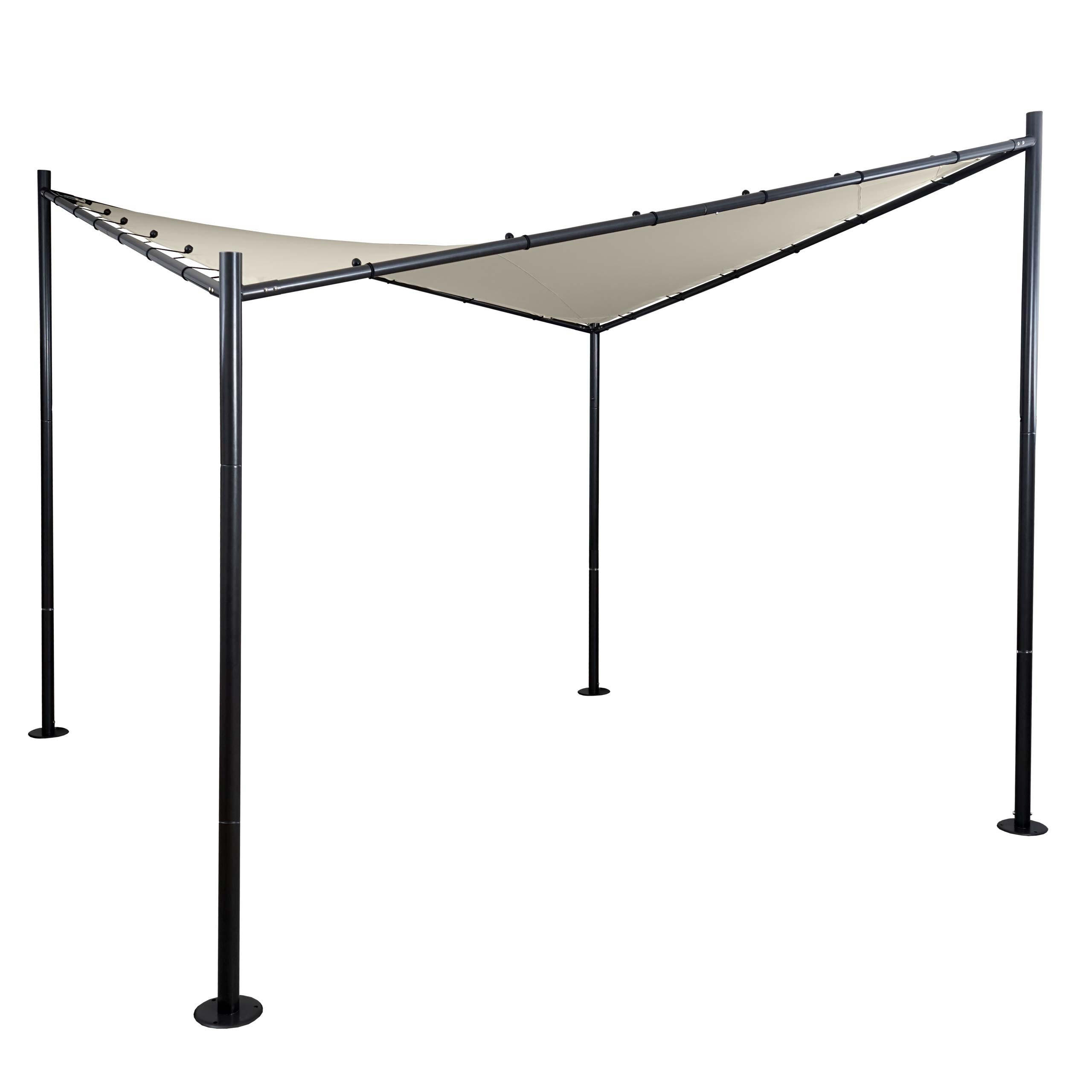PERGOLA Cremeweiß - Weiß, Metall (317/270/317cm) - MCW