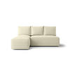 ECKSOFA mit Schlaffunktion SAVIO MINI Quelle 02 Links - Ecru, Textil (200/140cm) - Bedante