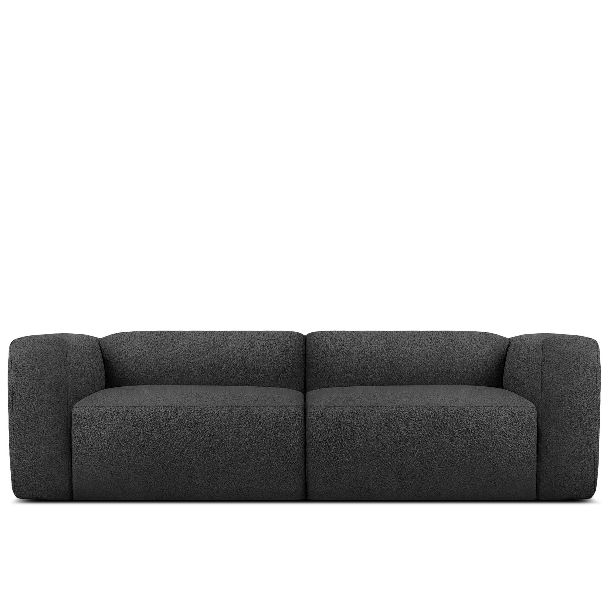 2,5-SITZER SOFA BUFFO, Dunkelgrau - Dunkelgrau, Holz/Holzwerkstoff (250/73/96cm) - KONSIMO®