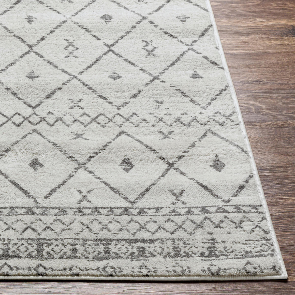 KURZFLORTEPPICH 120x170 cm Weiß - Grau, Naturmaterialien/Textil (120/170cm) - LIVABLISS