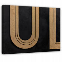 LEINWANDBILD Abstrakt Morceau Schwarz 60x40 cm - Multicolor, Holzwerkstoff (60/40cm) - Wallarena