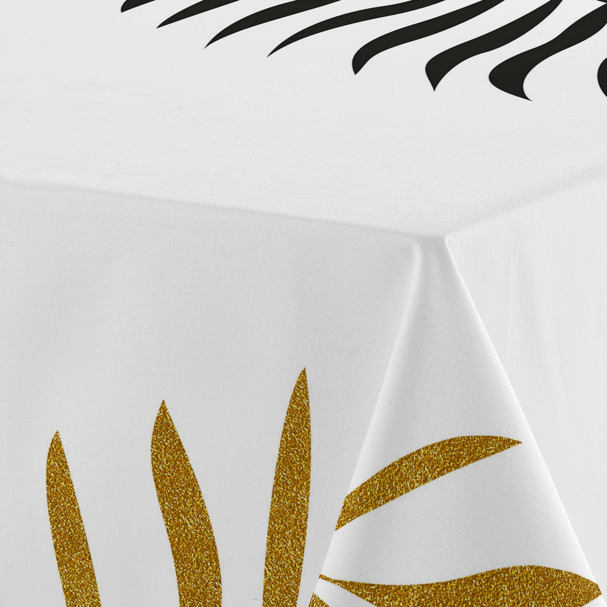 TISCHDECKE foliage 145x250 cm mehrfarbig - Multicolor, Textil (250/145/0.2cm) - Happy Friday