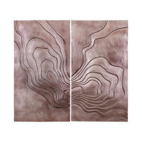 WANDPANEEL Erike Braun 100/2.5/90cm - Braun, Metall (2.5/90/100cm) - PTMD Collection