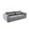 ECKSOFA Motion mit Schlaffunktion Funktional 3-sitzer Sofa - Dunkelgrau, Textil (250/120cm) - Muffo