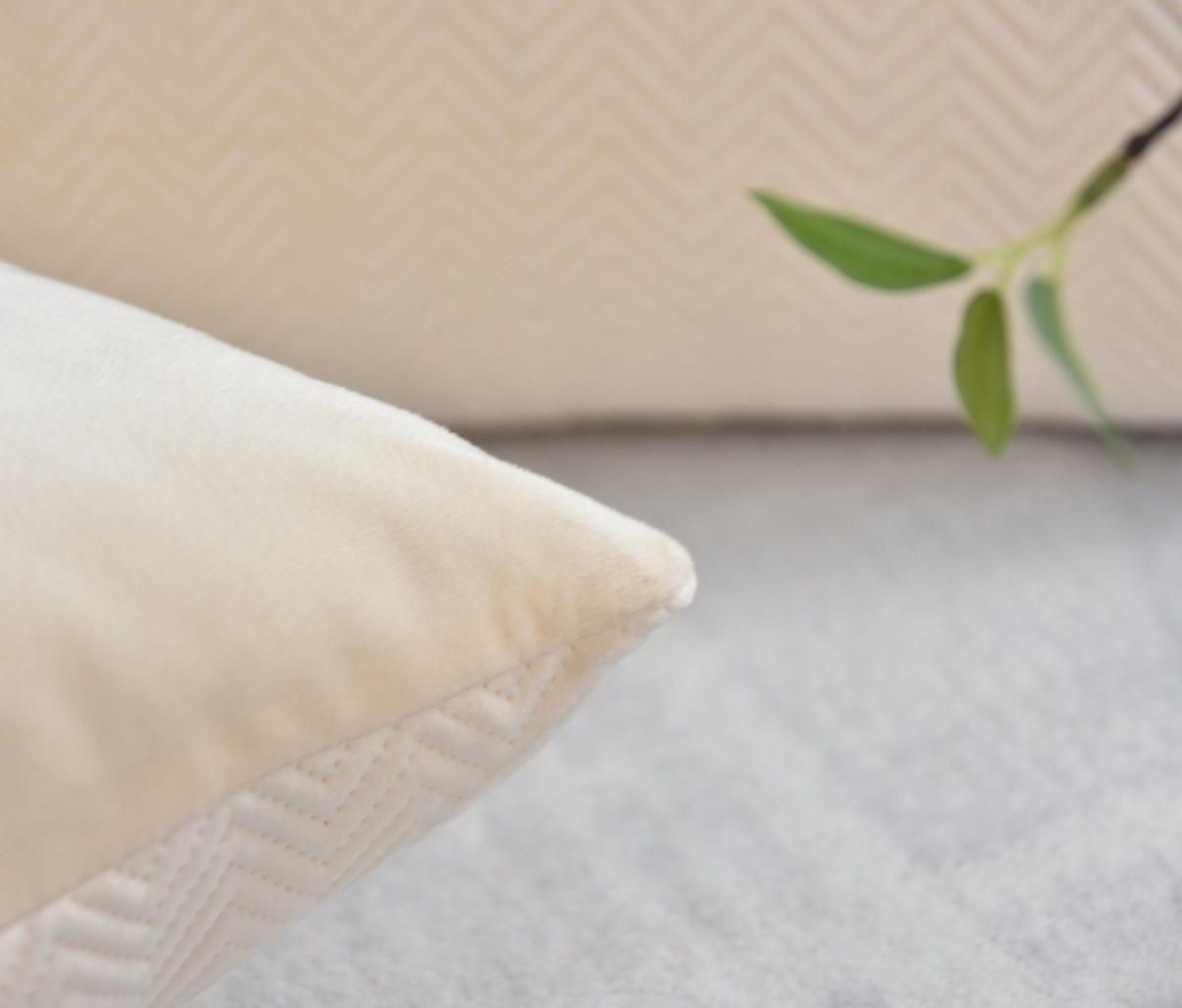 DEKOKISSEN Greta 45x45 cm Creme - Creme, Textil (45/45cm)