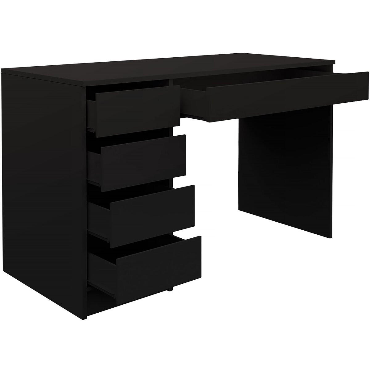 SCHREIBTISCH Ada - Schwarz, Holzwerkstoff (55/120/76cm) - MIRJAN24