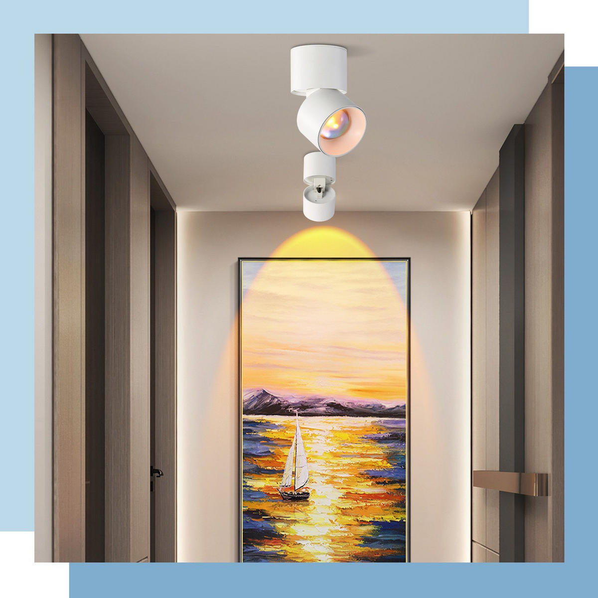LED-DECKENLEUCHTE Lisa 10/7/10 cm - Weiß, Metall (10/7/10cm) - Nettlife