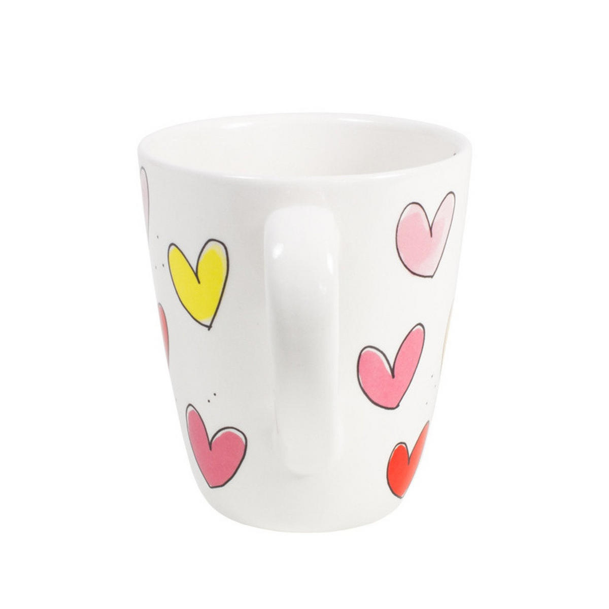BECHER Herzen in Bunt - 350 ml - Multicolor, Keramik (0.35L) - Blond Amsterdam
