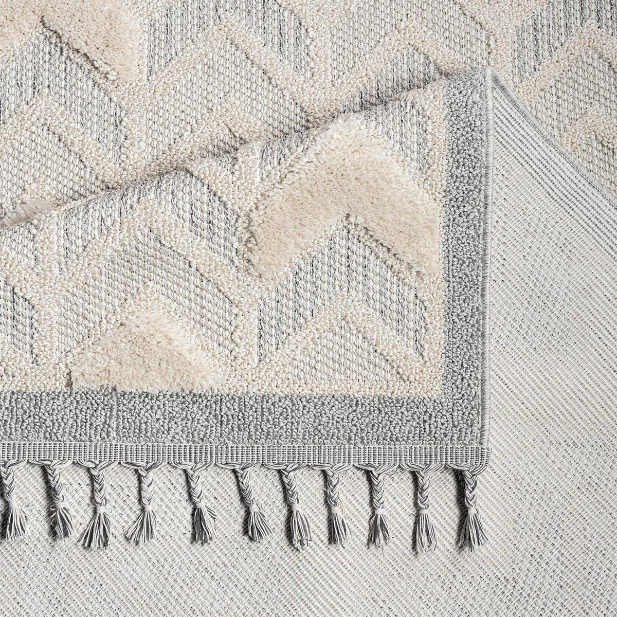 KURZFLOR-TEPPICH Valencia 920 Creme 200x290 cm - Blau/Creme, Textil (200/290cm) - carpet city