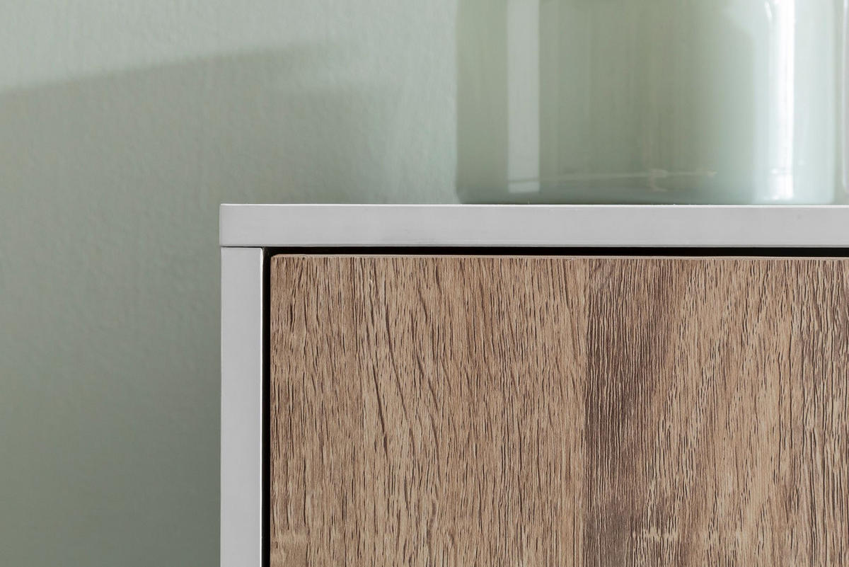 REGAL – Weiß/Sonoma, 89x91x29 cm, 9 Fächer, für Bücher und Deko - Schwarz/Weiß, Holz (89/91/29cm) - KADIMA DESIGN