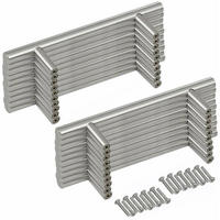 MÖBELGRIFF 20er-Set 64 mm Edelstahl T-Griff - Grün, Metall (1.2/3.2/10cm)