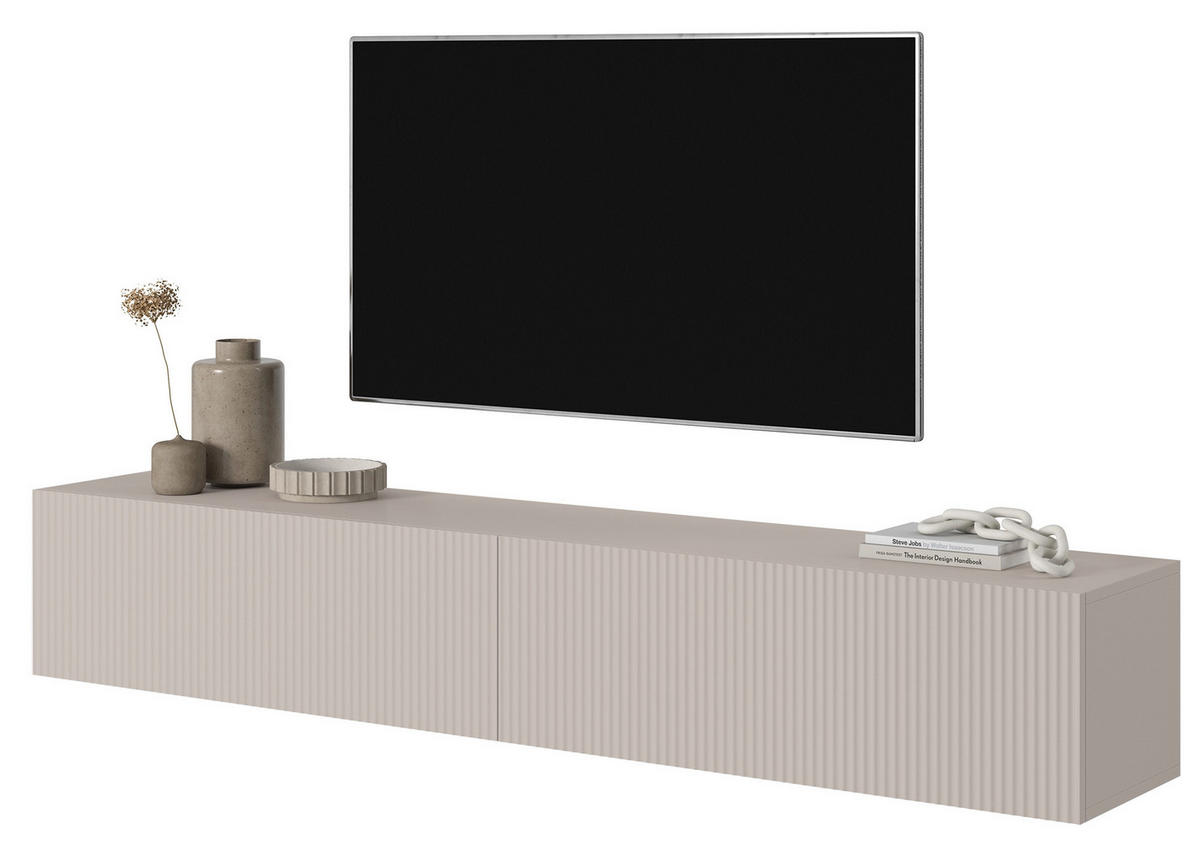 TV-HÄNGEBOARD Veldio Graubeige 175 cm - Greige, Holzwerkstoff (175/28.5/31.6cm) - Selsey