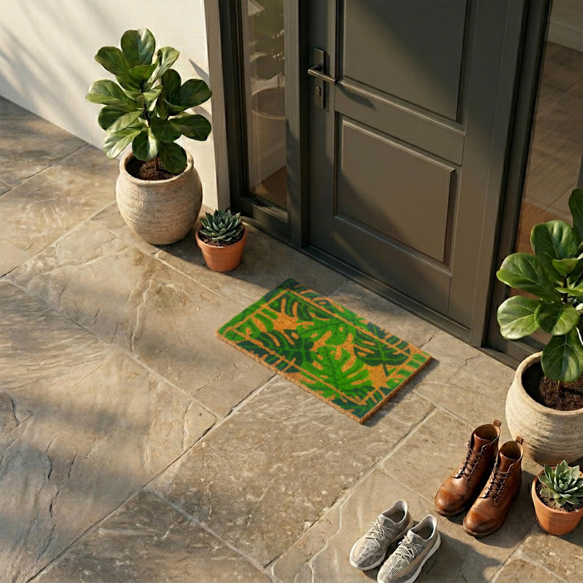 ROHOŽ - viacfarebná, textil/plast (60/40cm) - Relaxdays