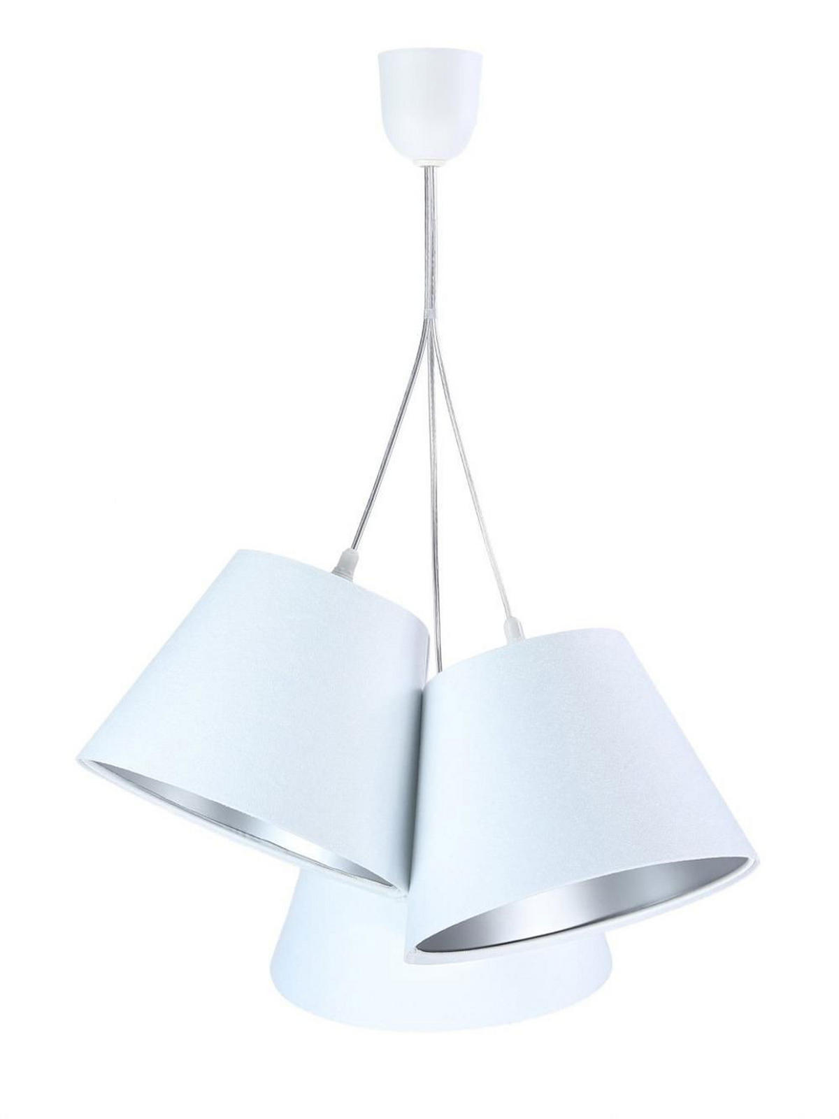 HÄNGELEUCHTE Silber 26/19 cm - Silberfarben, Kunststoff (26/0.8/19cm) - ONZENO