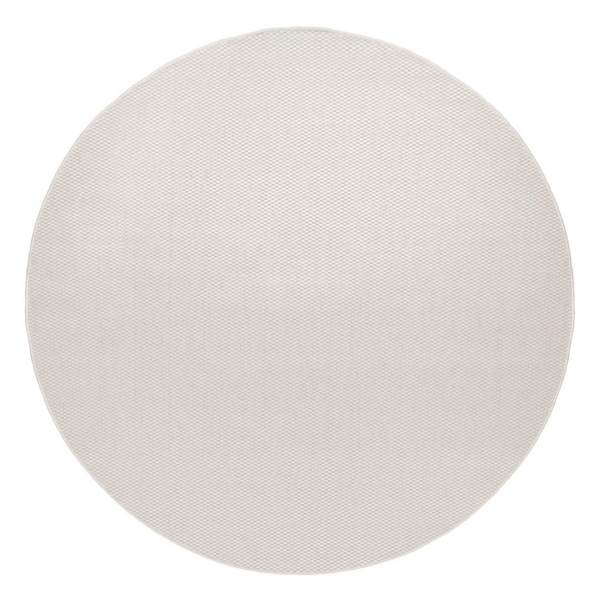 OUTDOORTEPPICH Elfenbein Ø 200 cm - Weiß, Kunststoff (200/200cm) - TT Home