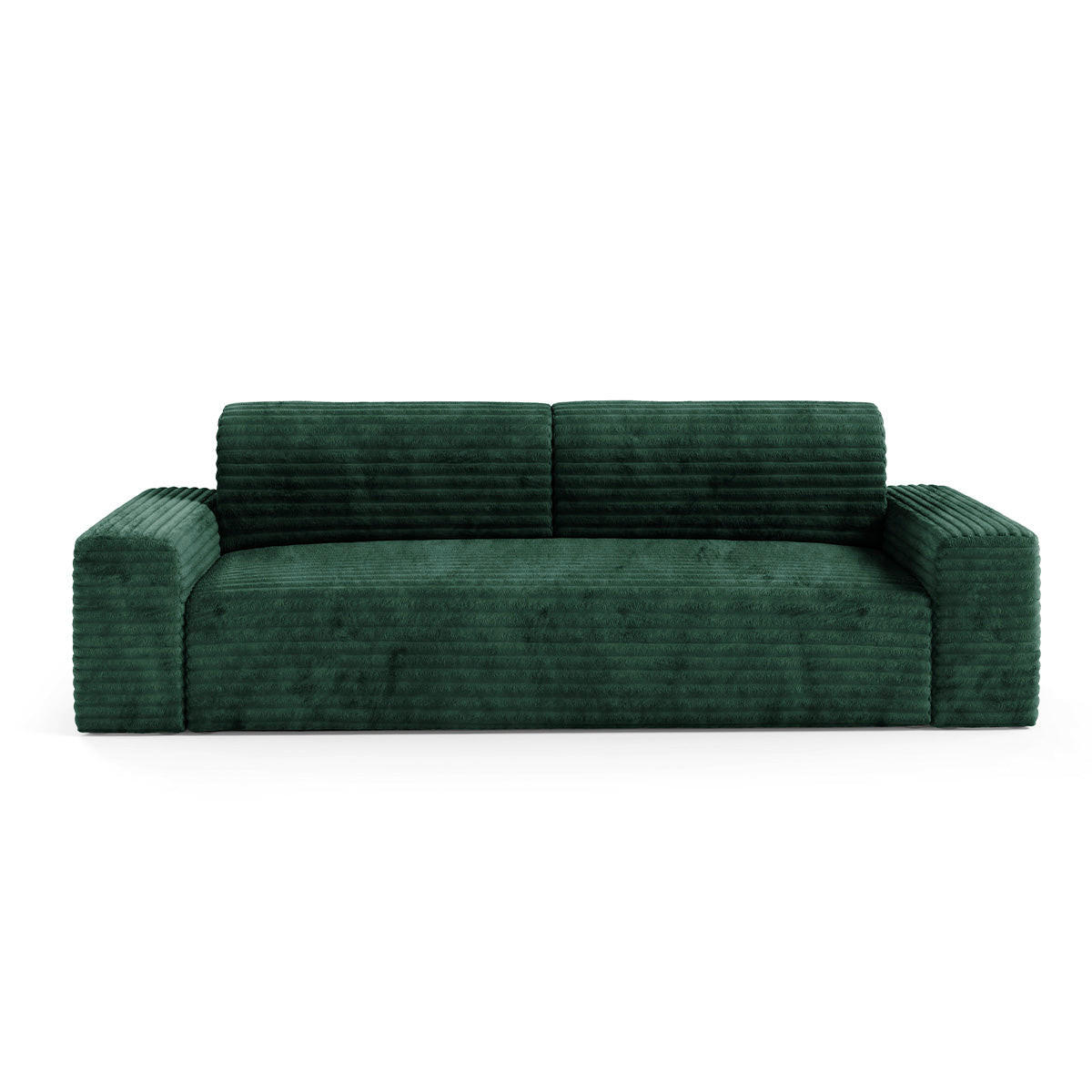 POHOVKA Fabio 3MÍSTNÁ Zelená - zelená barva, dřevo (260/82/102cm) - Petits-meubles