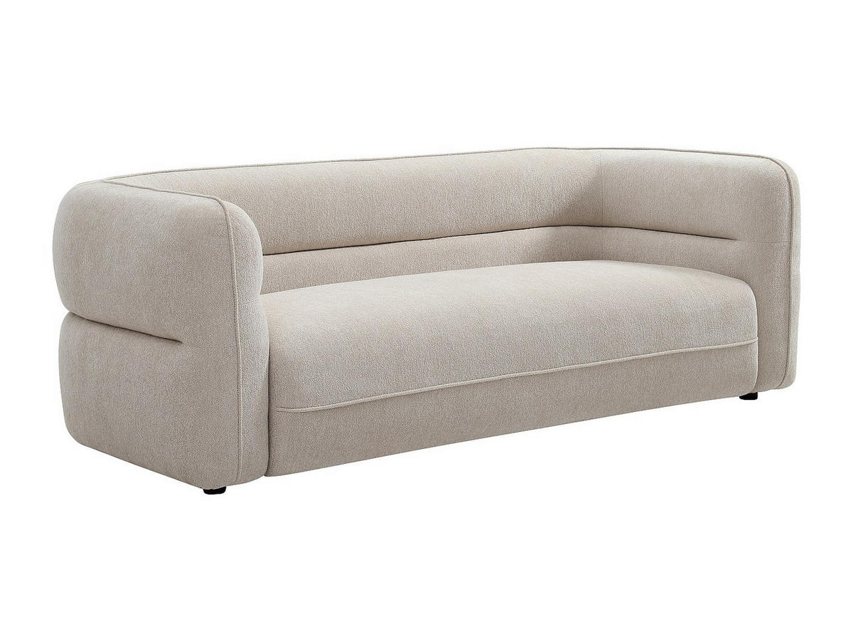 COUCHGARNITUR mit Sessel - 4 Personen - Stoff - Beige - TALIENA - Beige, Textil (222/74/95cm) - Vente-Unique