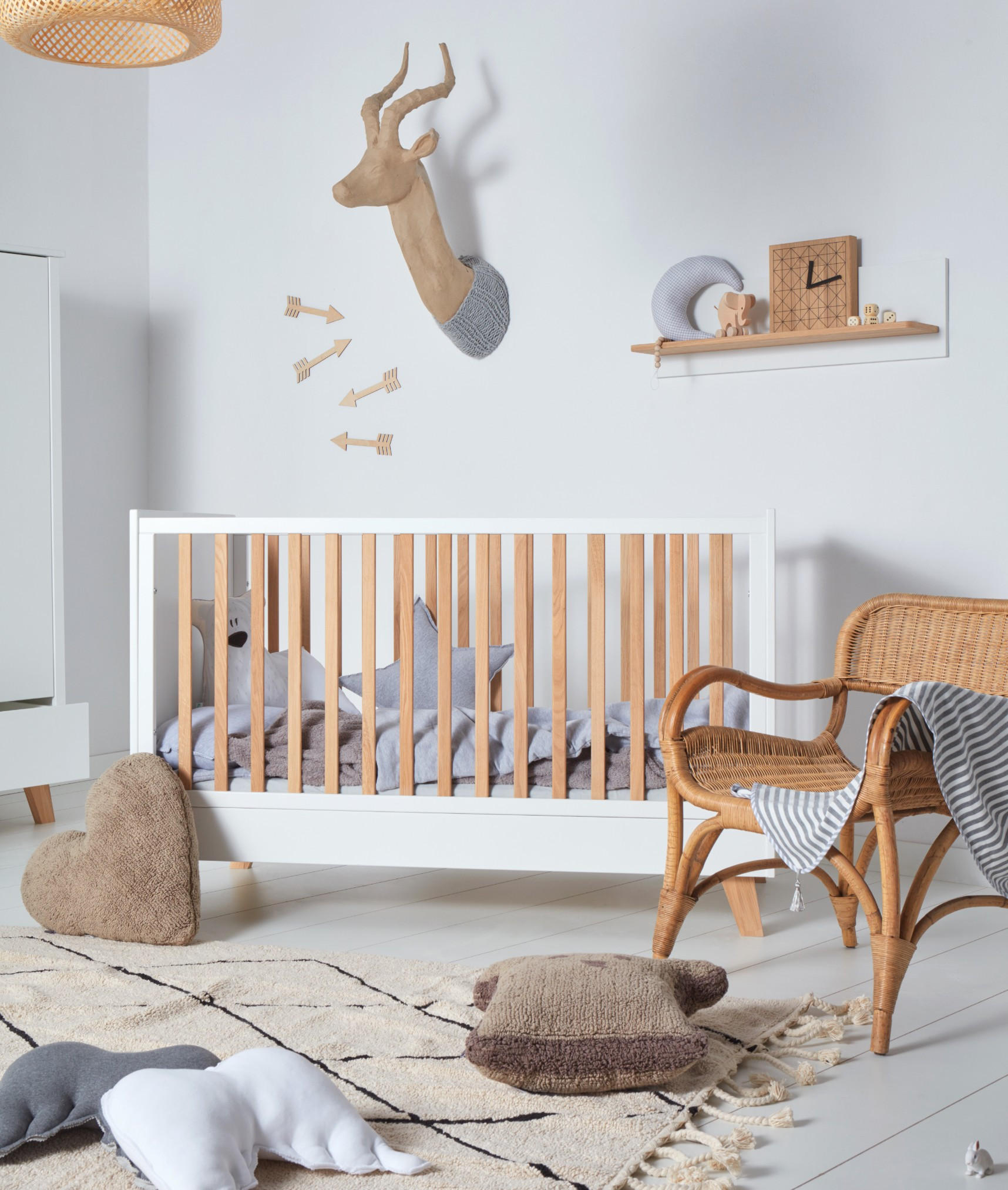 GITTERBETT Zara 140/70 - Weiß, Holzwerkstoff (70/140cm) - RAUMHIRSCH FURNITURE