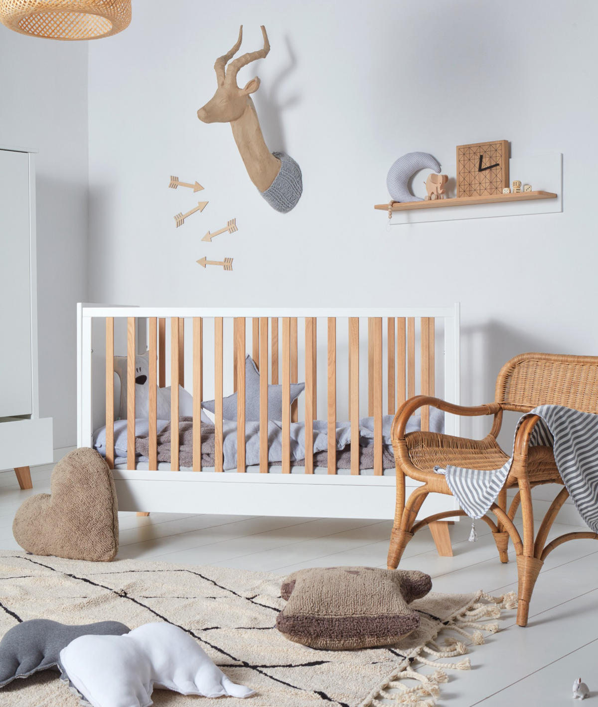 GITTERBETT Zara 140/70 - Weiß, Holzwerkstoff (70/140cm) - RAUMHIRSCH FURNITURE