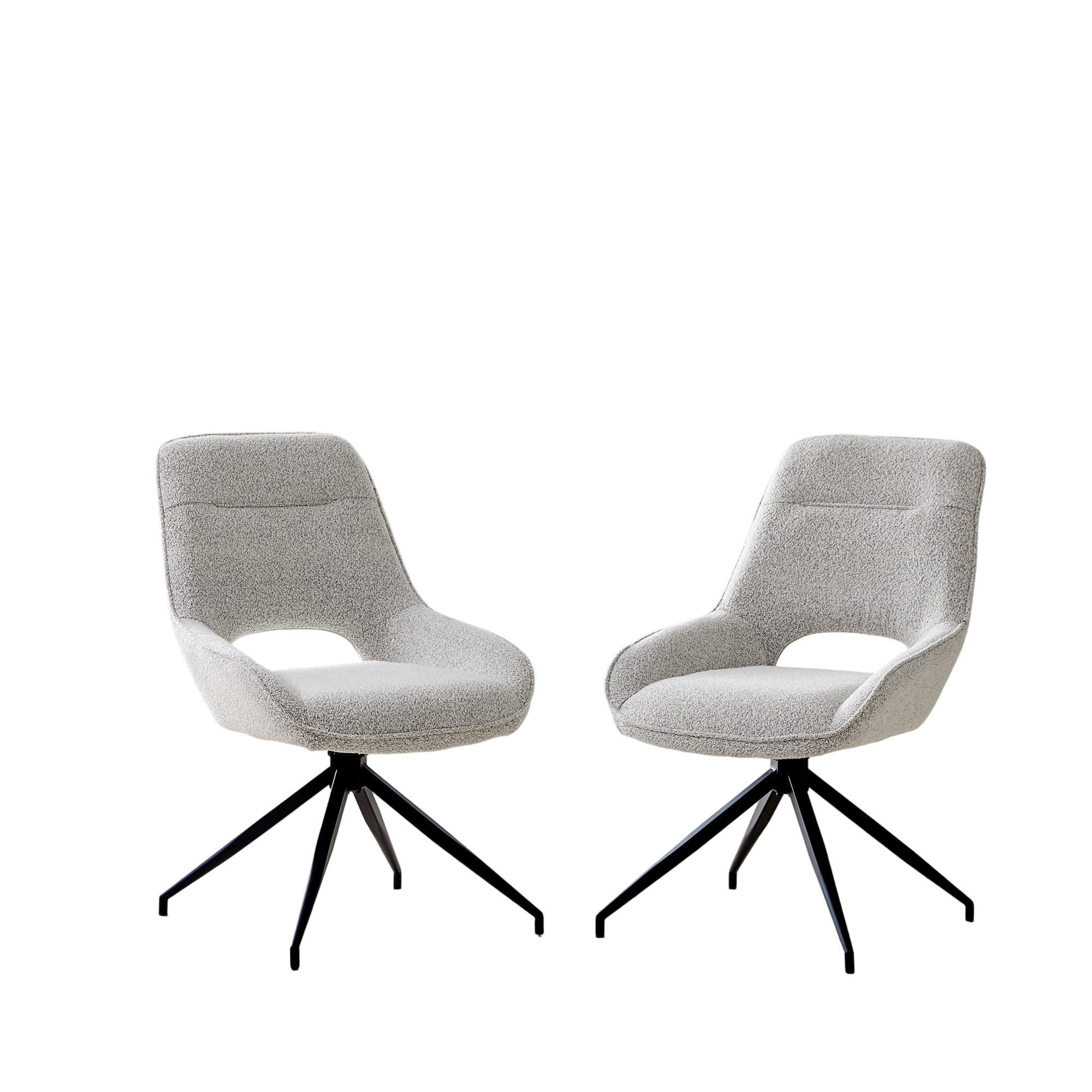 ComfortXL Armlehnstuhl-Set Grau 50x87x50 cm