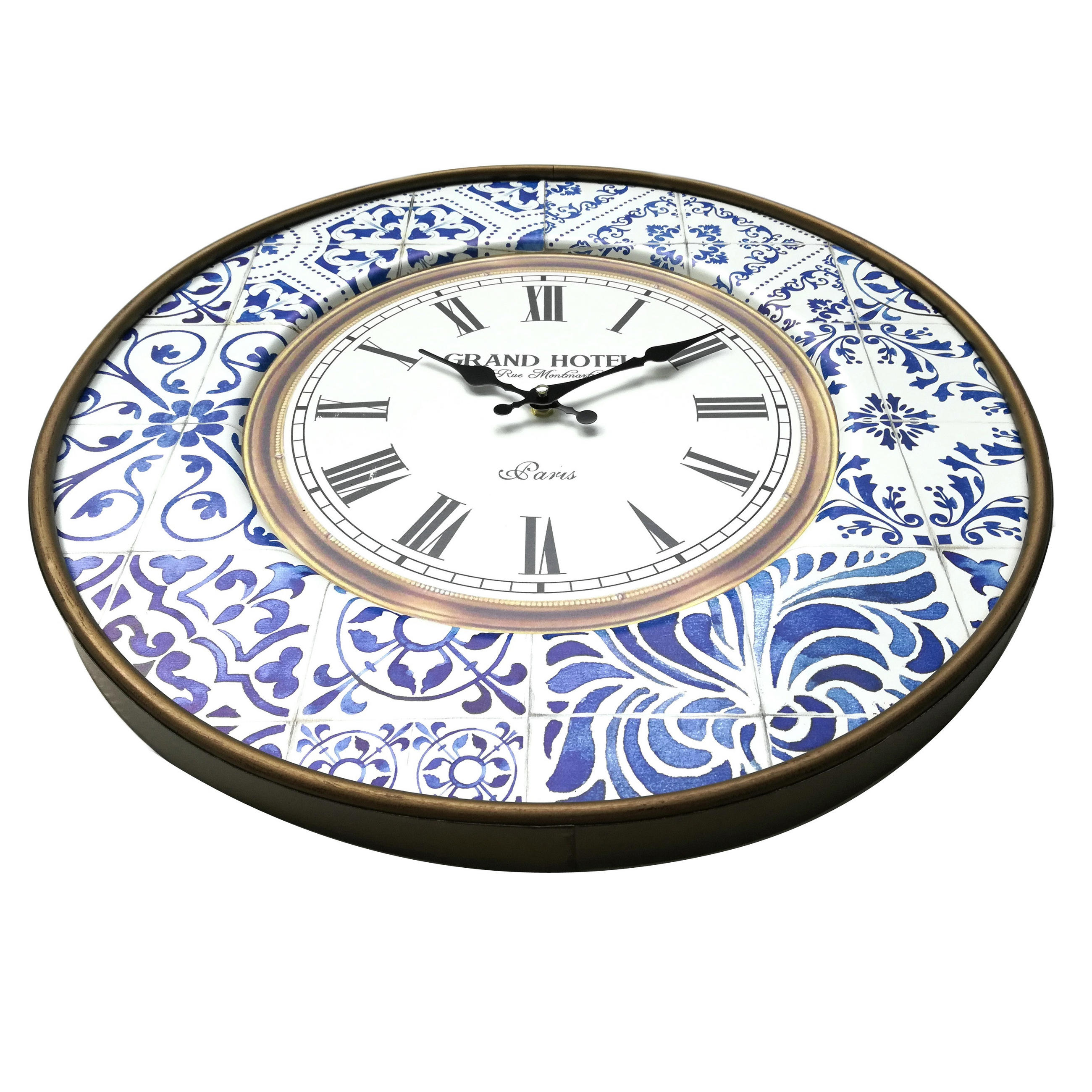 WANDUHR Weiß 5/50/50 cm - Weiß, Holzwerkstoff (5/50/50cm) - Mobili Rebecca