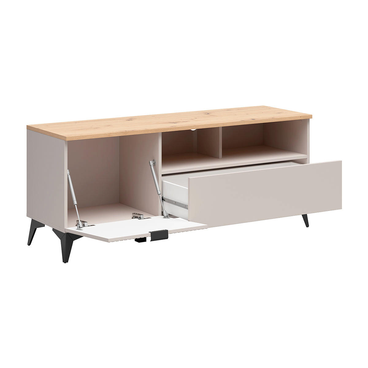 TV STOLÍK Vicky Kašmír - béžová, kompozitné drevo (135/55.5/41cm) - Petits-meubles