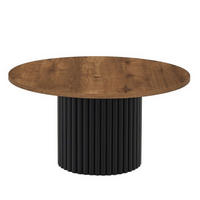 TISCH Dunkel Lefkas Eiche Riko Rund 75 cm - Braun, Holzwerkstoff (75/75/42cm) - Sepro Meble