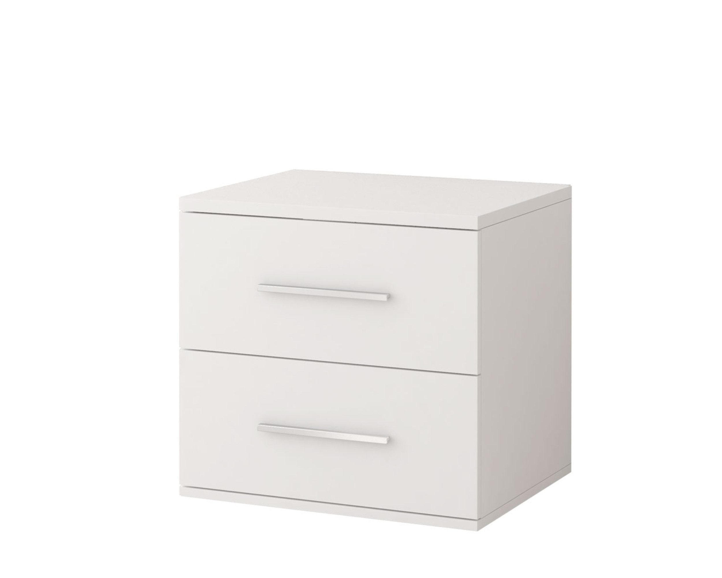 KINDER-NACHTTISCH OLMO 22 55/44/51 Weiß - Weiß, Holzwerkstoff (55/51/44cm) - Deine Möbel 24