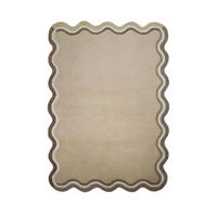TEPPICH aus Wolle WINCH in Natur, mit Bordüre, 160 x 230 cm - Beige, Textil (160/230cm) - KADIMA DESIGN