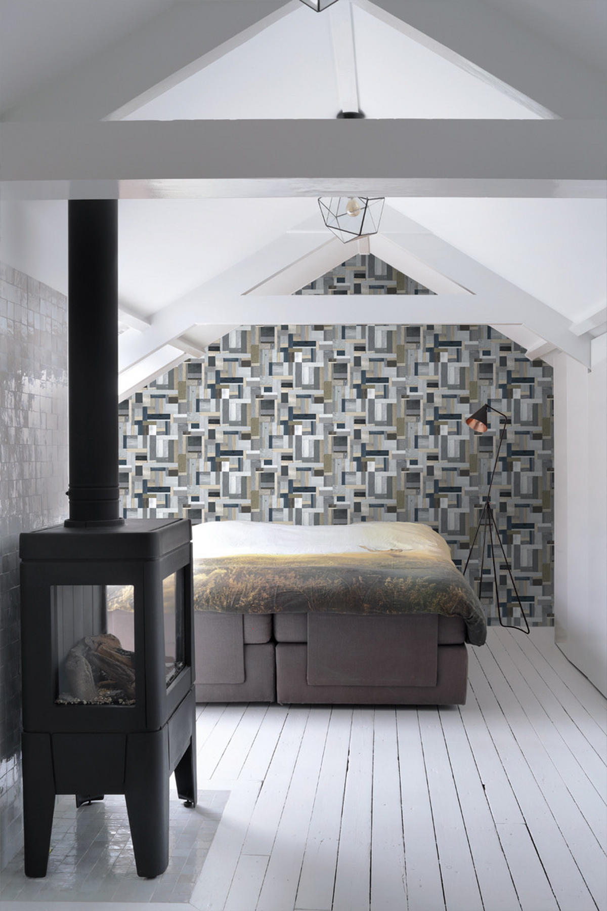 TAPETE Holz-Optik 53 cm x 10.05 m - Grau, Papier (53/1000cm) - ESTAhome