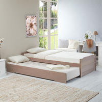 TANDEMBETT LORENA 90X190 CM - Taupe, Holz (99/48/195cm) - IDIMEX