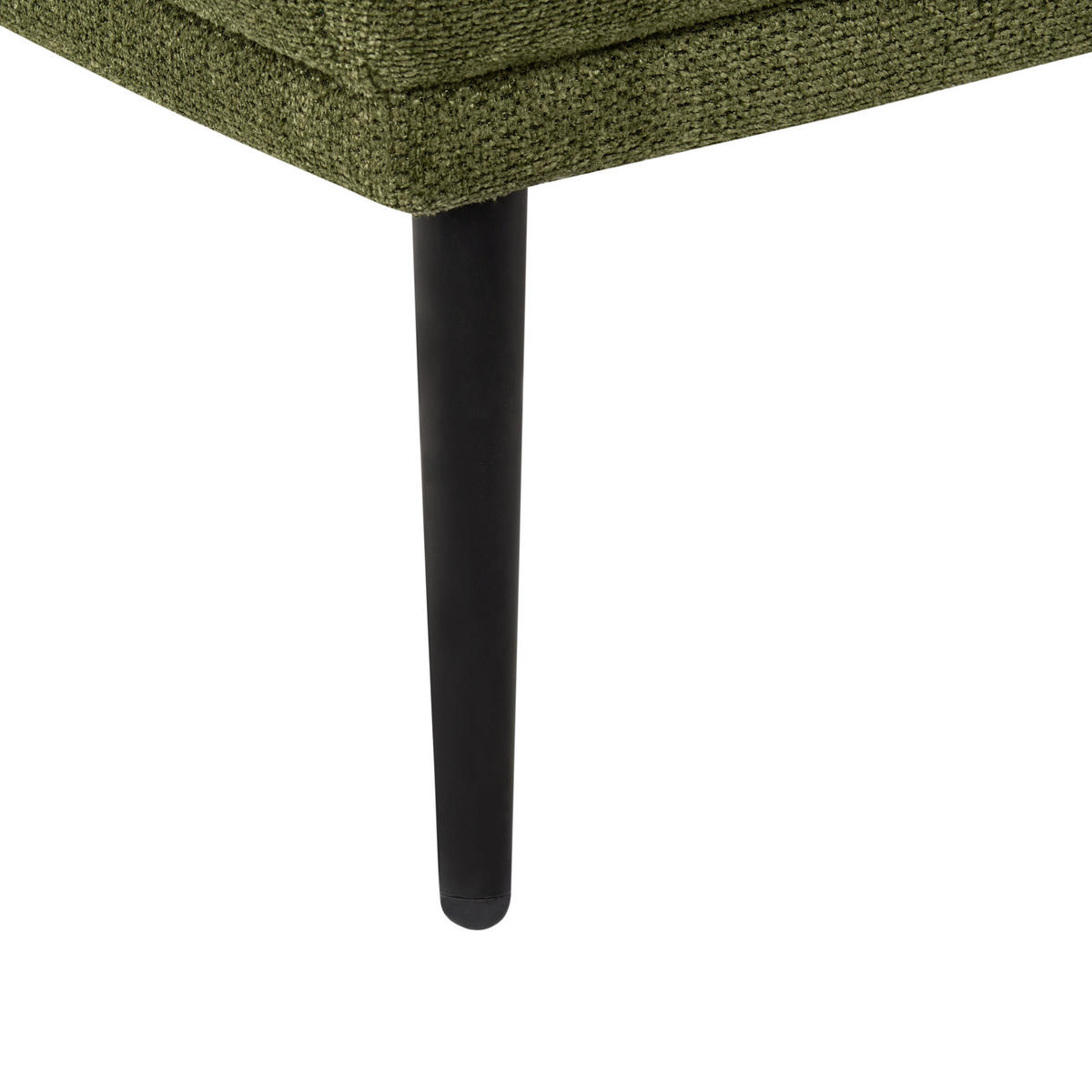ČALOUNĚNÉ LEHÁTKO CHAISE LONGUE LEVOSTRANNÉ Látka Tmavě zelené Artheze - černá/tmavě zelená, textil (148/70/64cm) - Beliani