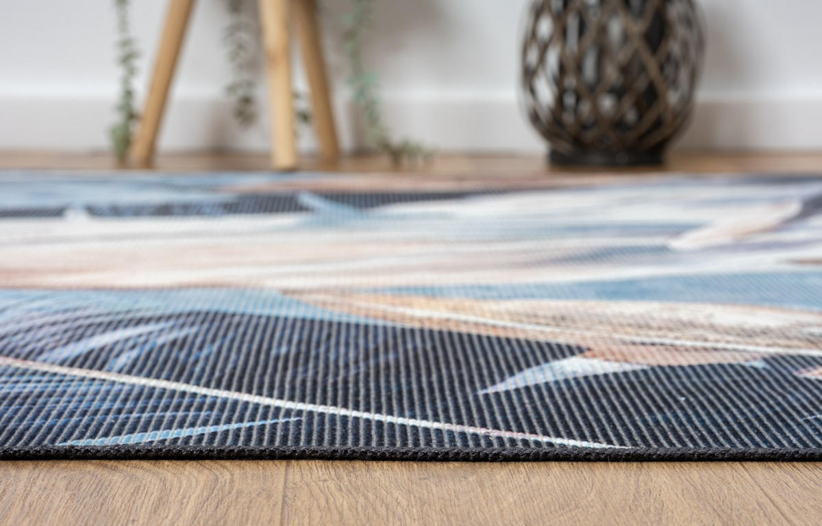 TEPPICH Nixie Dunkelblau,Sandfarben,Pastellblau 160/230 cm - Dunkelblau, Textil (160/230cm) - My-Rug