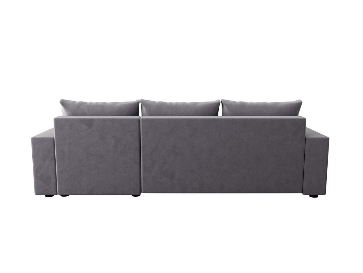 ECKSOFA HEWLET L BIS Itaka 50 Rechts mit Schlaffunktion - Grau, Textil (240/140cm) - Bedante