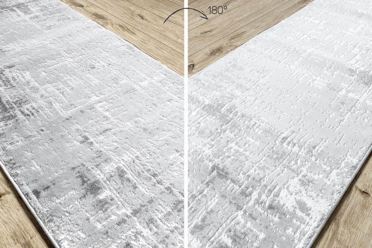 LÄUFER Strukturell MEFE 70/440 cm - Grau, Textil (70/440cm) - rugsX