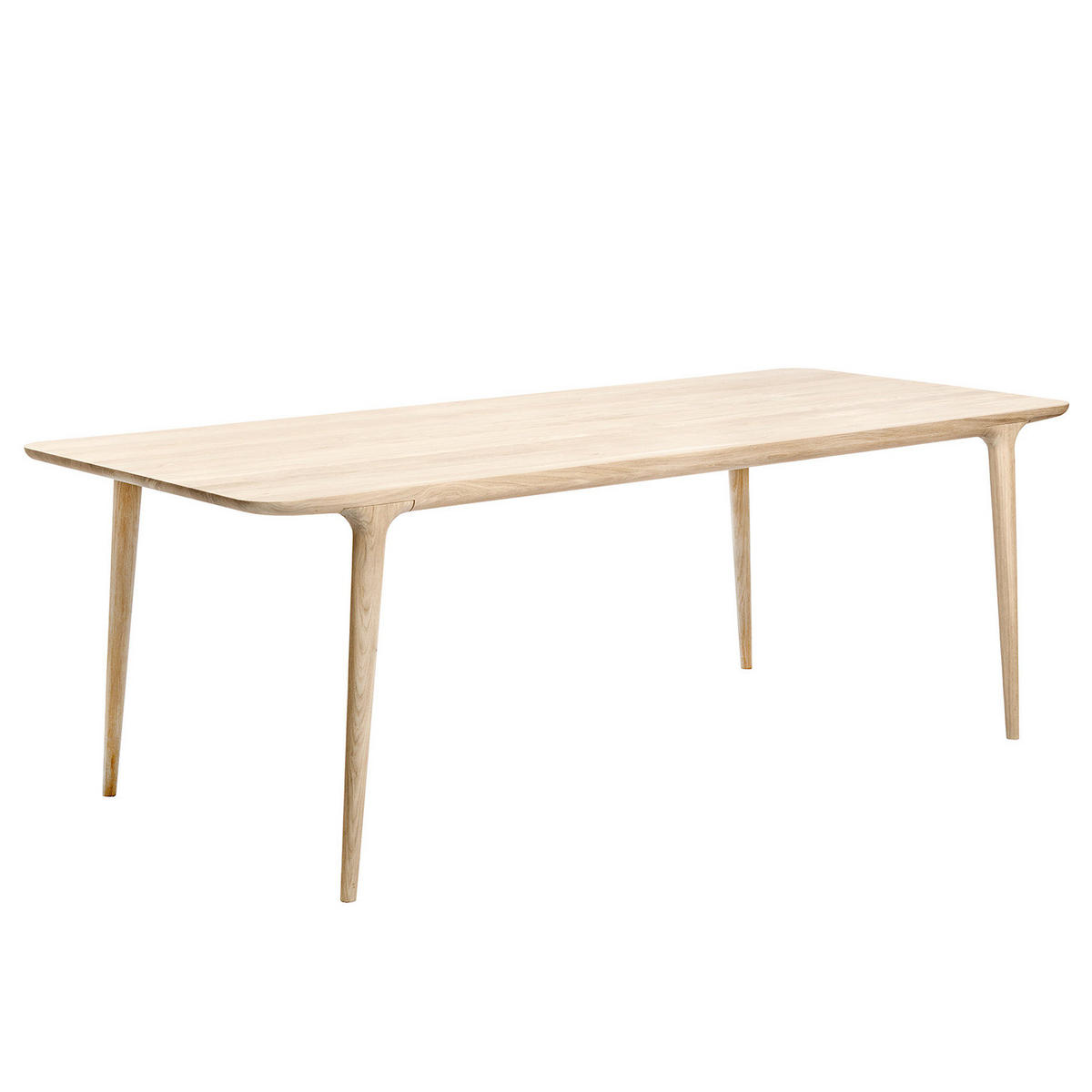 ESSTISCH - Eiche massiv - Eichefarben, Holz (90/160/75cm) - home24