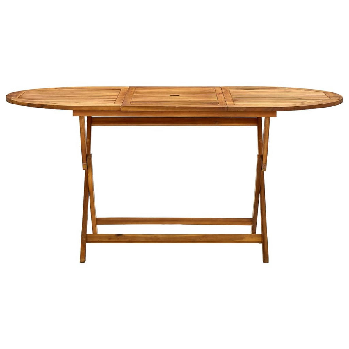 KLAPPBARER Gartentisch 160/85/75 Cm Massivholz Akazie - Braun, Holz (160/85/75cm) - vidaXL