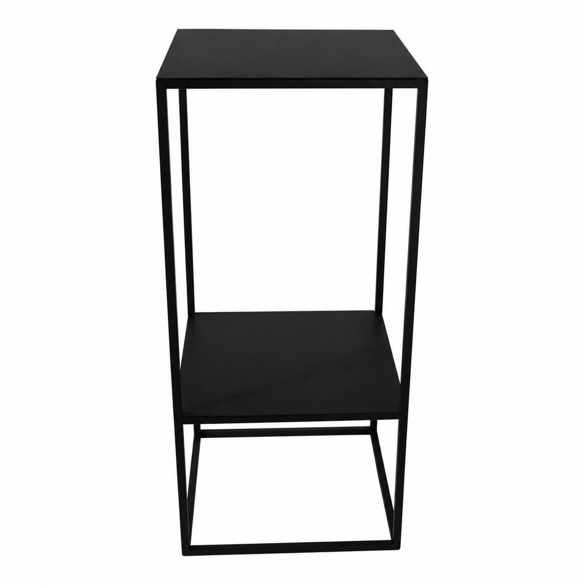 BLUMENTISCH Beran - Schwarz, Metall (35/35/76cm) - LOFT42