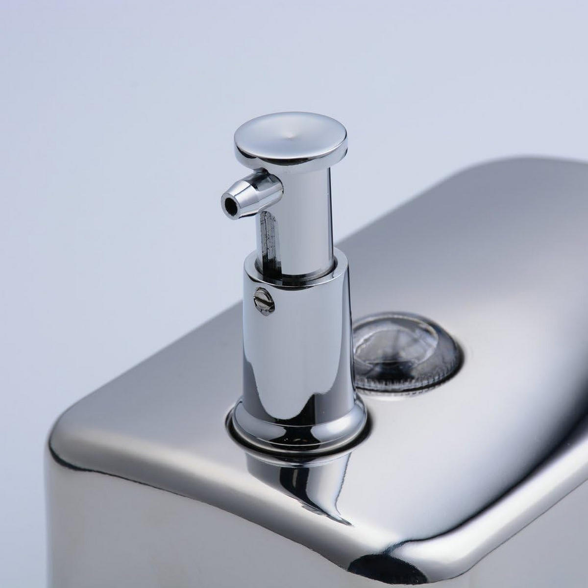 SEIFENSPENDER , 500-ml-Wandseifenspender - Silberfarben, Metall (11/10.5/18cm) - BELZ